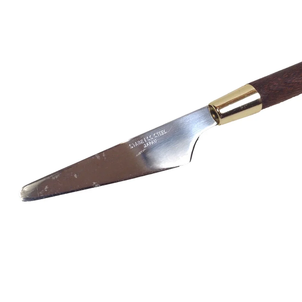 Vintage Mid Century Stainless Cheese Knife Seki Japan 6.75